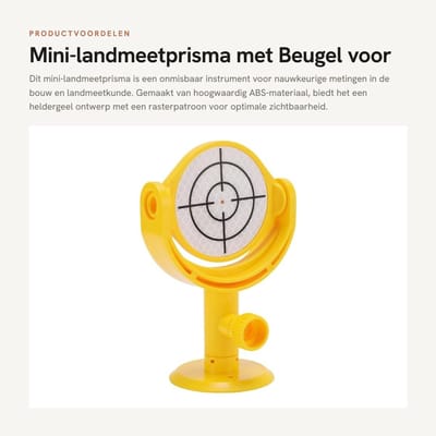 Dailygoods- Landmeetprisma 60 Mm - ABS-materiaal - Reflecterend Doel