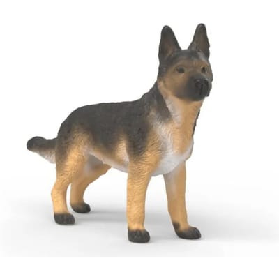 Schleich Farm World Duitse Herder Teefje speelfiguur kunststof hond.