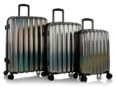 Heys Astro 4 wielen Kofferset 3-delig met uitbreidingsplooi - Harde bagage - TSA slot - charcoal