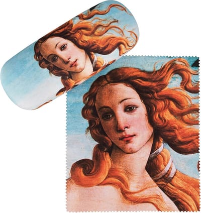 Brillenhoesje Kunst - Etui Beschermhoes - Bril Beschermen - Inclusief Poetsdoek - 16 x 4.5 x 6.5 cm - Gekleurd