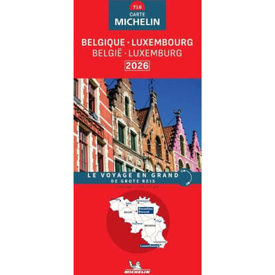 Michelin Wegenkaart 716 België / Luxemburg 2026 - Nationale Kaarten Michelin