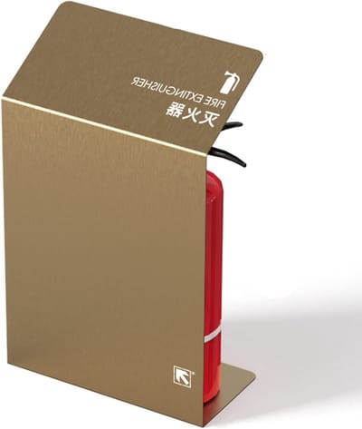 Brandblusserkast - Veiligheidsbeugel - Veiligheid Borgen - Decoratief Design - 34x18x55 cm - Zwart