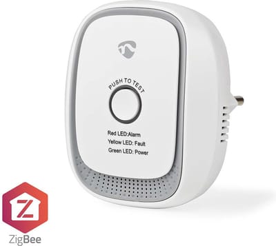 Nedis SmartLife Gasmelder – Detecteert aardgas (methaan) – Voldoet aan EN50194 – 75 dB – Testknop