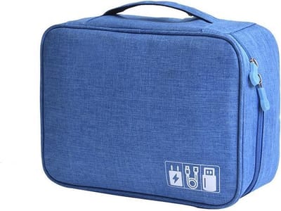 *** Kabel Organizer Tas - Opbergtas voor Kabels en Accessoires - Reistas voor het Opbergen van Elektronica - Organiser - Waterafstotend - van Heble® ***