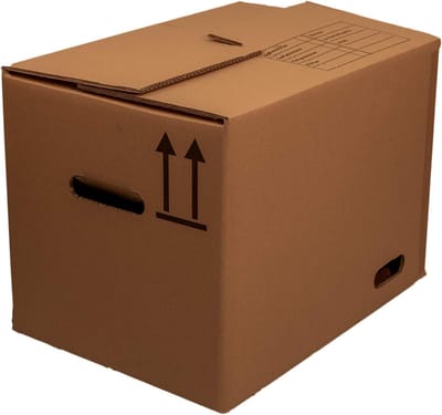 Verhuisdozen Set - Opslagdozen Verpakking - Veilig Verhuizen - Extra Sterk Dubbelgolf - 51x35x34 cm - Bruin