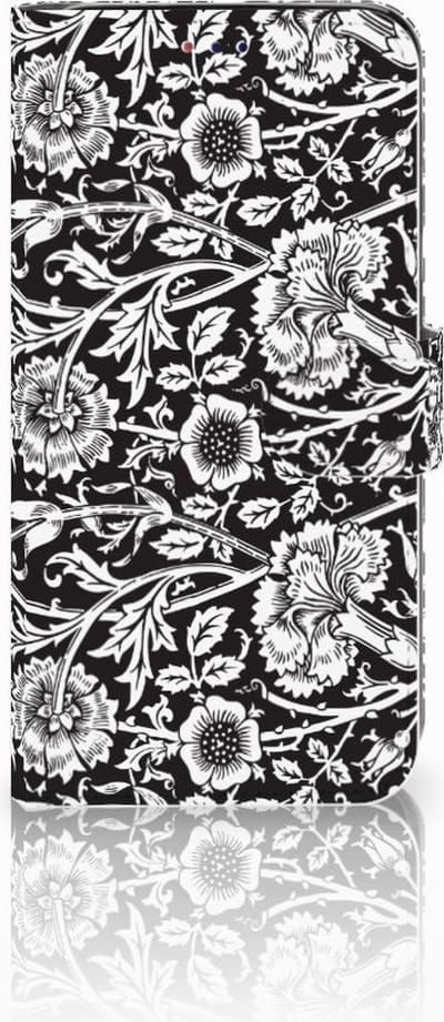 Samsung Galaxy A10 Hoesje Black Flowers