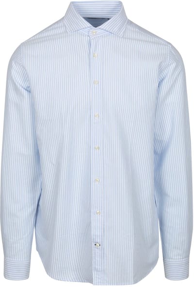 Steppin' Out Overhemd Oxford Streep Lichtblauw - Maat 3XL - Heren - Casual Shirt