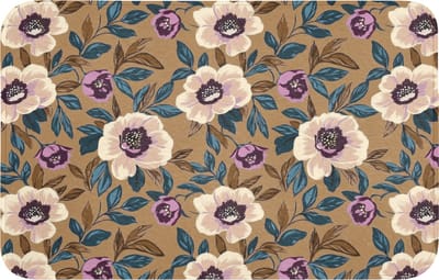 WC mat 80x50 cm - Antislip - Floraal - Stilleven - Kleurrijk - Toiletmat - Vloermat - Douchemat - Toilet tapijt - Toiletmatten