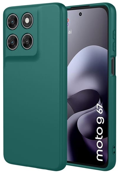 Coverup Hoesje - Geschikt voor Motorola Moto G67 / G77 / G87 Hoesje - Coverup Colour TPU Back Cover - Groen