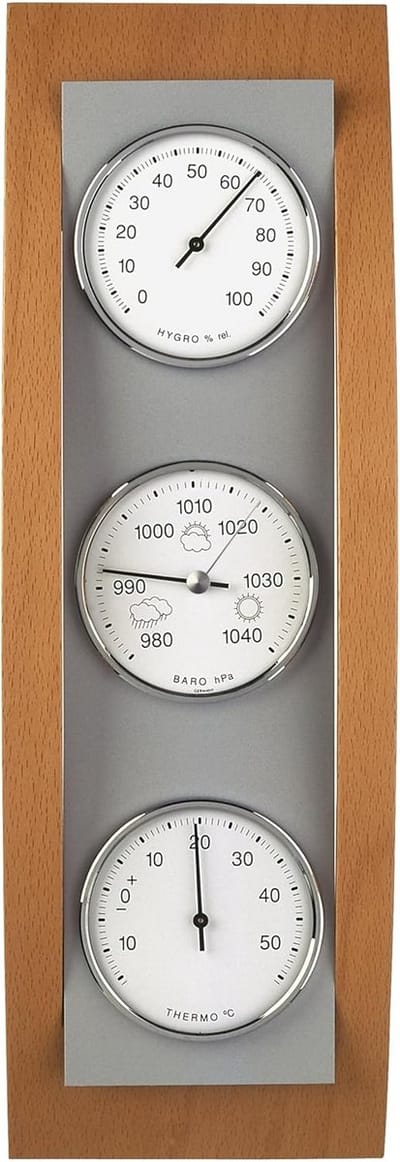 Analoge Weerstation met Barometer, Thermometer en Hygrometer voor Binnen