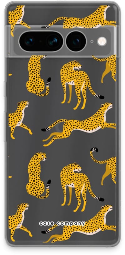 Case Company® - Hoesje geschikt voor Google Pixel 7 Pro hoesje - Luipaard - Soft Cover Telefoonhoesje - Bescherming aan alle Kanten en Schermrand