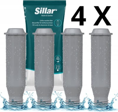 4 stuks waterfilter voor KRUPS, Melitta, Nivona koffiemachines - vervanging