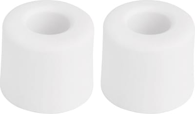 Deltafix Deurbuffer - 2x - deurstopper - wit - rubber - 35 x 30 mm - schroefbevestiging