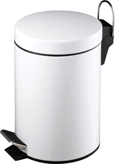 Pedaalbak Wit - Keuken en Badkamer - Rvs - Recycling Bins 3 L