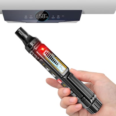 Lucht Sensor Detector - Lek Detector - Brandstof Lucht - Akoestisch Visueel Alarm - 40x40x40 mm - Zwart