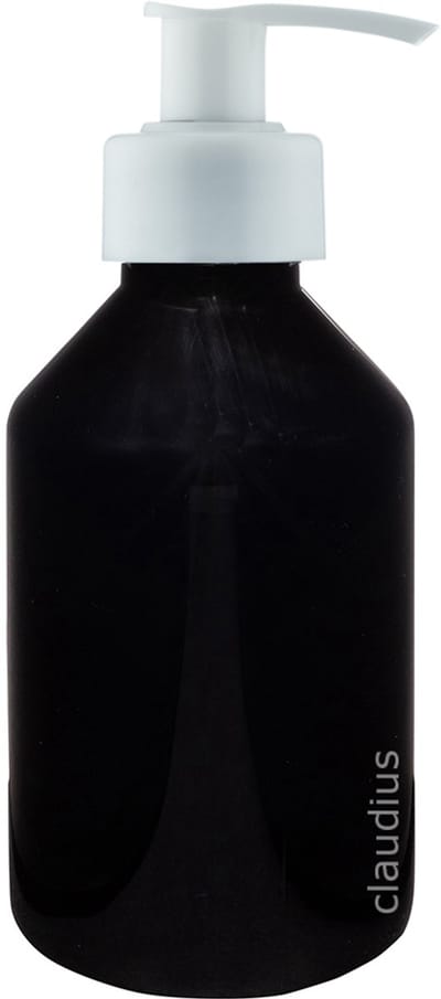 Lege Plastic Fles 250 ml zwart met Witte pomp - set van 10 stuks - navulbaar - leeg
