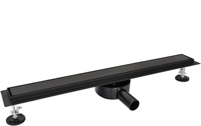 LINEA UNO - Fraas 70x7cm - Mat zwart - Douchegoot - - 991239