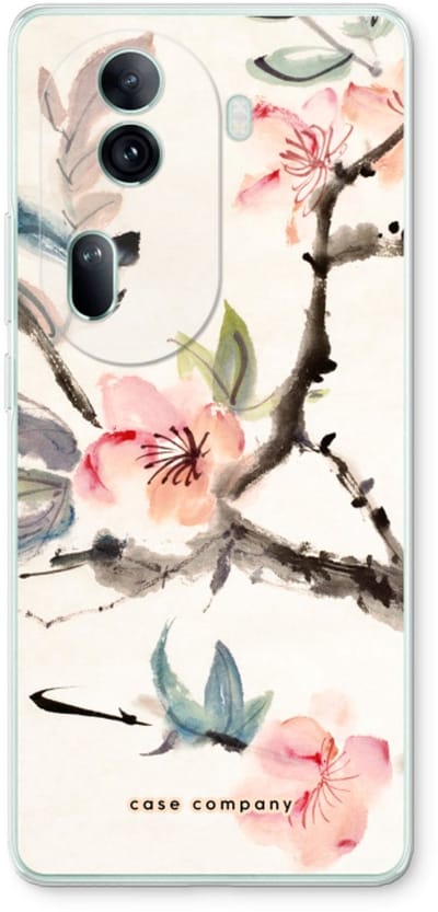 Case Company® - Hoesje geschikt voor Oppo Reno 11 Pro hoesje - Japanse bloemen - Soft Cover Telefoonhoesje - Bescherming aan alle Kanten en Schermrand
