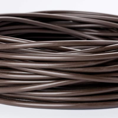 Ronde Voedingskabel H03VV-F 3x0.75mm PVC Kabel Lichtkabel Aansluitkabel (10 Meter, Bruin)