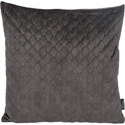 Gek op kussens! Sierkussen nera velvet darkgrey | 45 x 45 cm | polyester