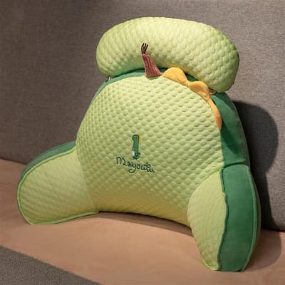 Leeskussen Rugsteun - Comfortabel Zitkussen - Ontspannen Lezen - Zachte Vulling - 60x45cm - Groen