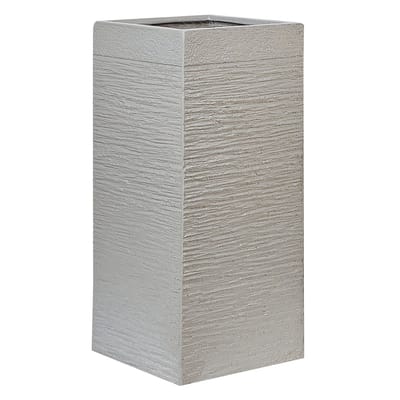 DION - Plantenbak - Lichtgrijs - 70 cm - Klei-vezelmengsel