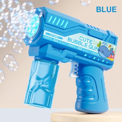 6-gat licht bubbelpistool speelgoed handheld bubbelpistool buiten bruiloft/evenement/spel/interactief zonder batterij bubbelwater