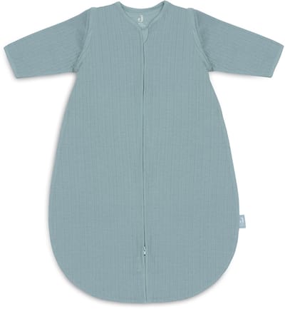 Jollein Baby Slaapzak Zomer Met Afritsbare Mouw 90cm - Rond - Ajour Sea Green - Zomerslaapzak