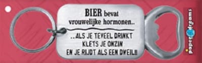 Paperdreams Sleutelhanger/opener hormonen