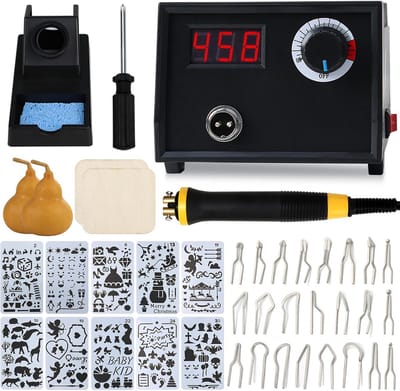 Houtverbrandingsset voor beginners en professionals - Professionele pyrografie gereedschap