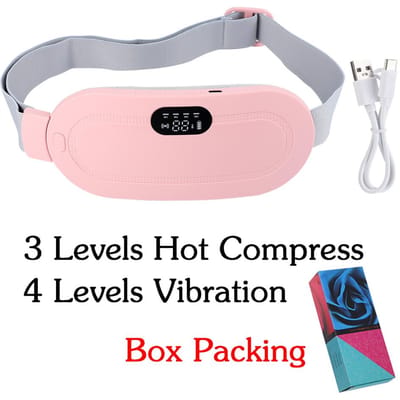 Elektrische Taille Massager voor Vrouwen Verlicht Menstruatiekrampen Pijn Tijdens de Periode Verbeter de Bloedcirculatie met Warmtetherapie