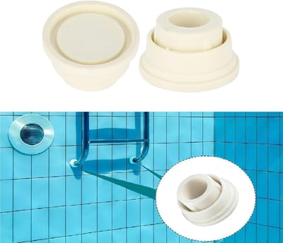 Dailygoods- Zwembadladderbumpers 2 stuks - Rubber - 6x3,9x3,3cm - Zwembadladderdoppen - Zwembadfolie beschermer - Universele maat - Zwembadladderplug
