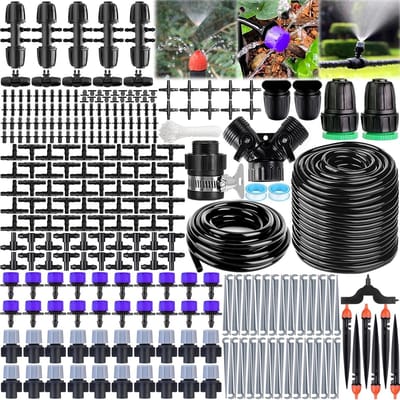 318 Delige Druppelirrigatie Set 50M Automatisch Bewateringssysteem Tuin Balkon Kas