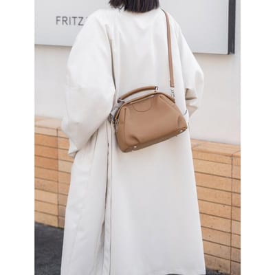 Luxe Leren Handtas voor Dames Modieuze Reistas Zachte Leren Schoudertas Crossbody Tas Moeder Tas Width 25 * Height 19 * Thick 12CM white