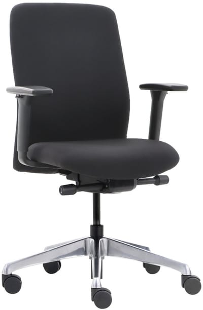 Office Hero® Elegant Ergonomische Bureaustoel - Bureaustoelen voor Volwassenen - Verstelbare Rugleuning - Zwart - Gemonteerd geleverd