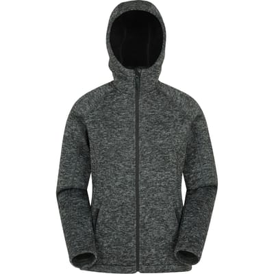 Mountain Warehouse Dames Nevis Nepbont Gevoerde Volledige Rits Hoodie (Zwart)