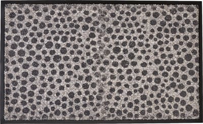 MD Entree - Deurmat - Schoonloopmat - Soft&Design - 55 x 90 cm - Dots Natural - Vloerkleed - Met antislip - Machine wasbaar - Vocht absorberend - Hoge dichtheid 600gr/m2