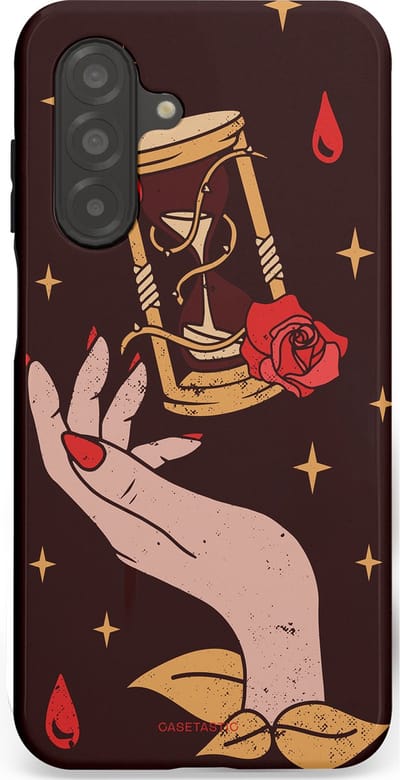 Casetastic Hoesje Geschikt voor Samsung A26 - Stijlvolle Beschermende Duo-layer Case - Magische Hand Roos