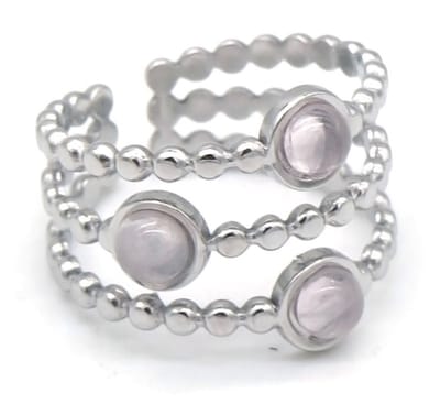 Ring – sieraad – accessoire – RVS – stainless steel – one size - zilverkleurig – cadeau – geschenk – cadeau – feest – feestdagen