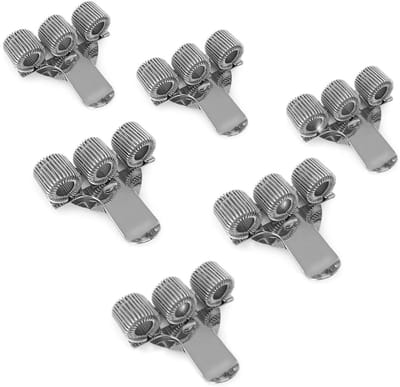 Dailygoods- Pennenhouder - 6 Stuks Metalen - Clip van Mangaanstaal - Organizer voor Notitieboeken - Lichtgewicht en Sterk - Geschikt voor Verpleegkundige - Pennenclip