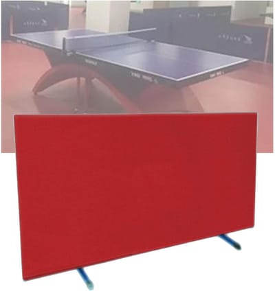 Tafeltennishek - Windscherm - Sport oefenen - Draaibare houder - 140 cm lang - Rood