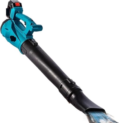 Draagbare Bladblazer - Snoerloos Gereedschap - Tuin Opruimen - 6 Verstelbare Niveaus - 90x15x26cm - Blauw
