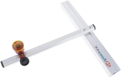 Glassnijgereedschap T-vorm - Tegelsnijder Glas - Glasbewerking Hobby - Diamant snijwiel - 37 cm - Aluminium