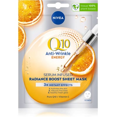 NIVEA Q10 Anti-Wrinkle Energy Vitamin C Sheet Mask 1 st