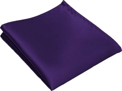 Fako Fashion - Pochette - Pochet - Satijn - 22x22cm - Donkerpaars