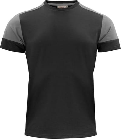 Printer Prime T-Shirt Heren Zwart/Staalgrijs - Maat L
