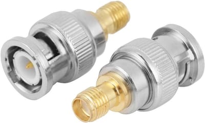 Koaxiale Adapter BNC naar SMA, 2 Stuks, RF Connector voor Testdoeleinden en Signaaloverdracht