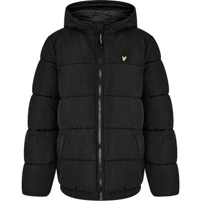 Veste doudoune matelassée Lyle & Scott pour enfants 7-8 Years noir
