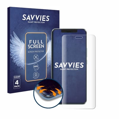 Savvies - Screenprotector voor Honor Magic 6 Pro - Folie Beschermfolie transparant volledig dekking 4 Stuks