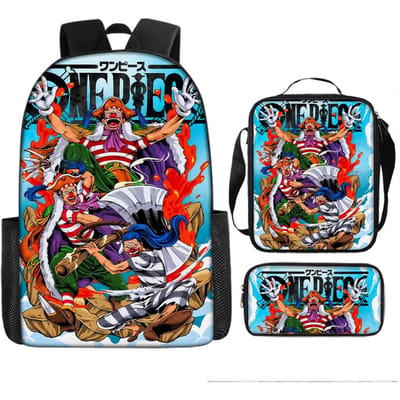 One Piece One Piece Schooltas Luffinica Zeekoning Student Schooltas Rugzak Set Three piece set